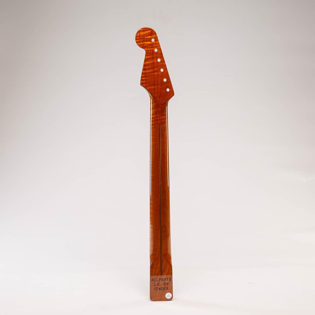 Allparts Select VIN-MOD AAA+ Roasted Flame Maple Compound Radius Strat Neck