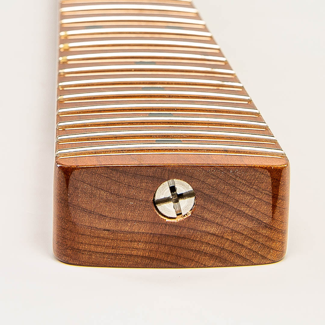 Allparts Select VIN-MOD AAA+ Roasted Flame Maple Compound Radius Strat Neck