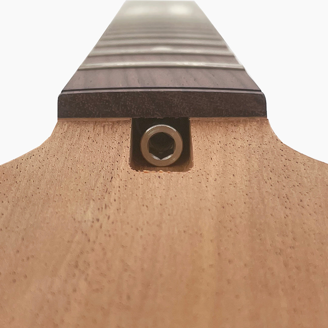 Angled Paddle Head Guitar Neck, Mahogany