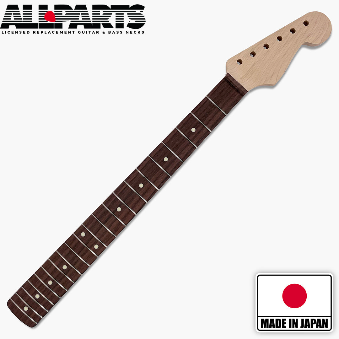 Strat Neck, Rosewood Fingerboard, 21 Frets, Bound