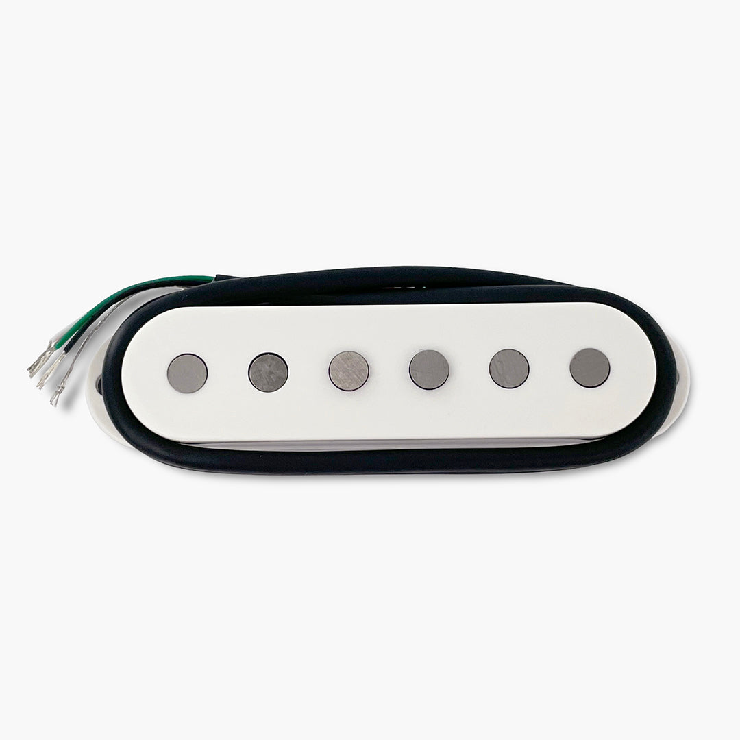 Razor Hihō Hidden Gem Single-Space Stacked Humbucking Pickup for Strat, White