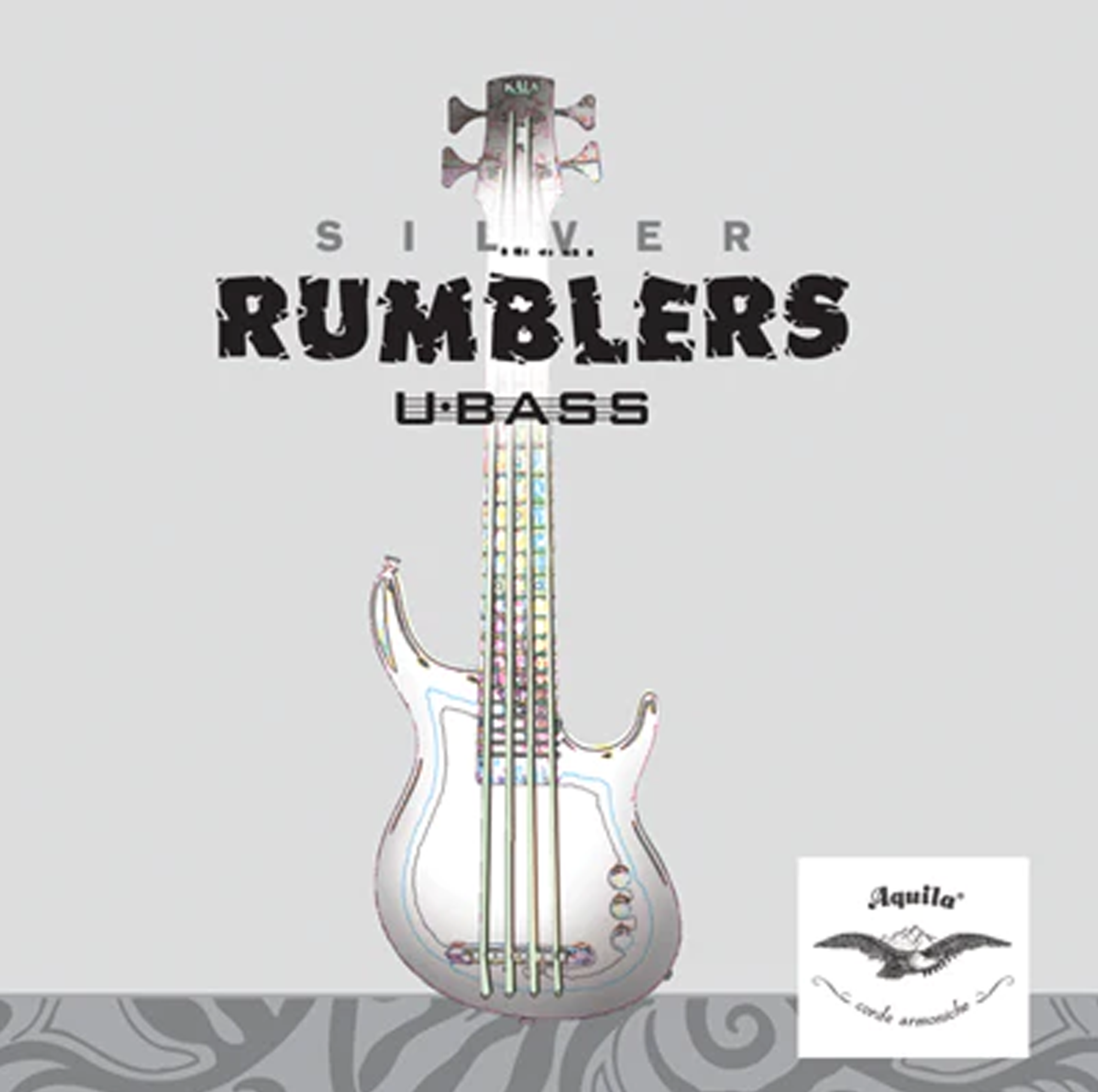Aquila AQ-UBASS-RUMBLER Silver Rumbler U-Bass String Set