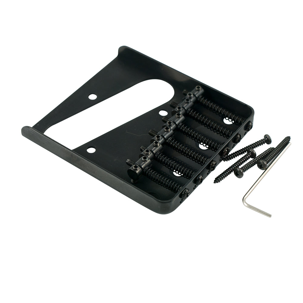 Vintage 6-Saddle Bridge for Fender Tele - Black