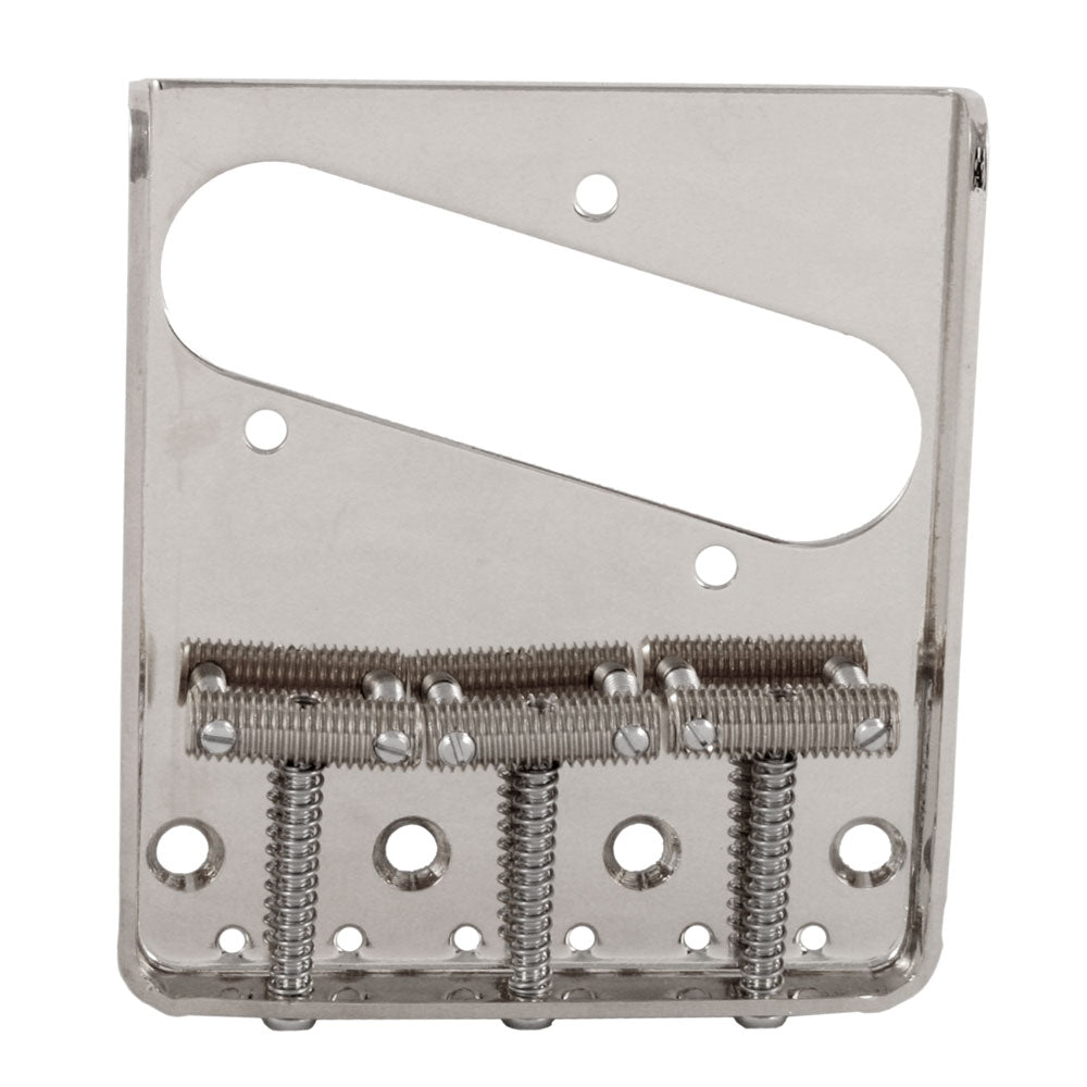 Vintage Style 3-Saddle Tele Bridge, Nickel