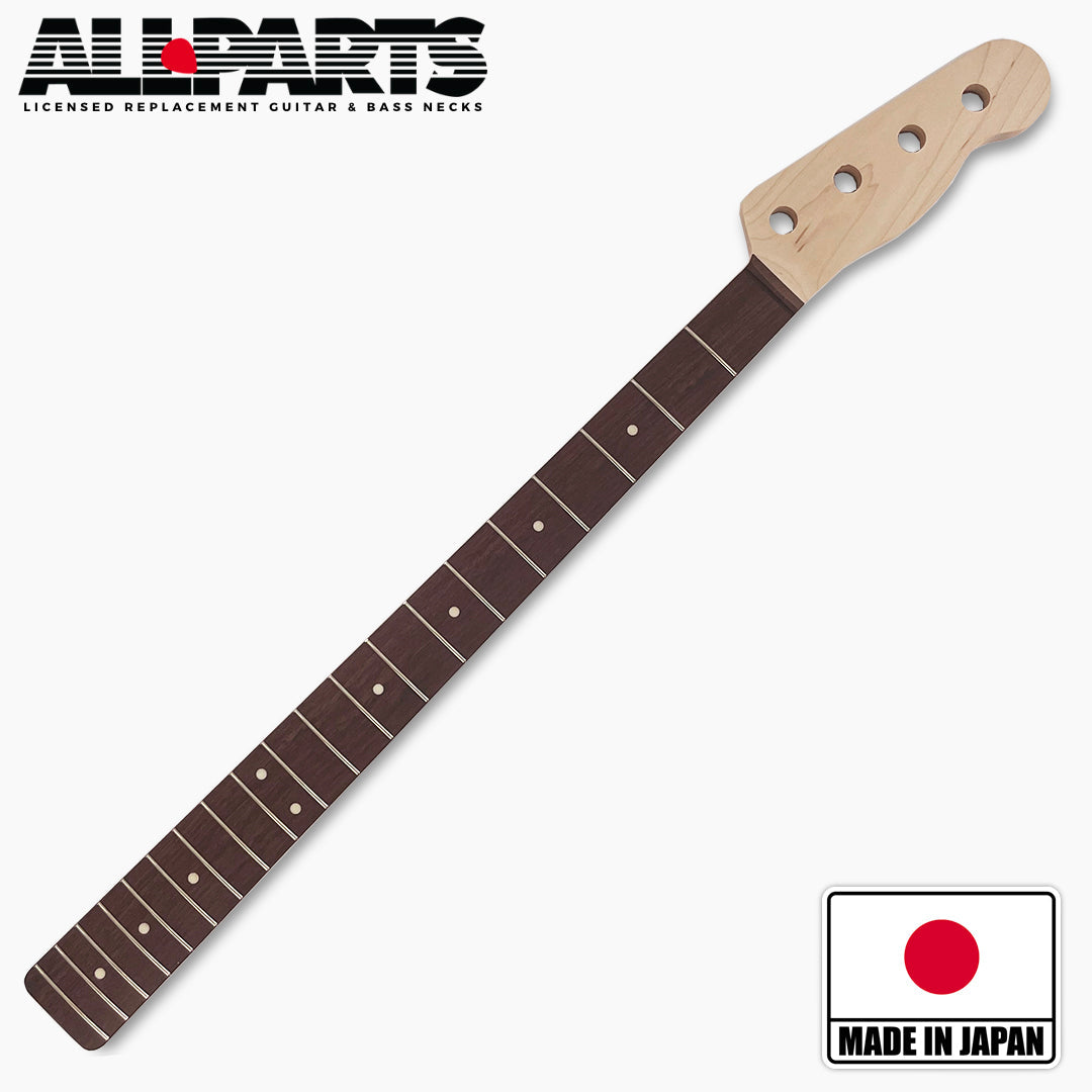 Tele Bass Neck, Rosewood Fingerboard, Unfinsihed