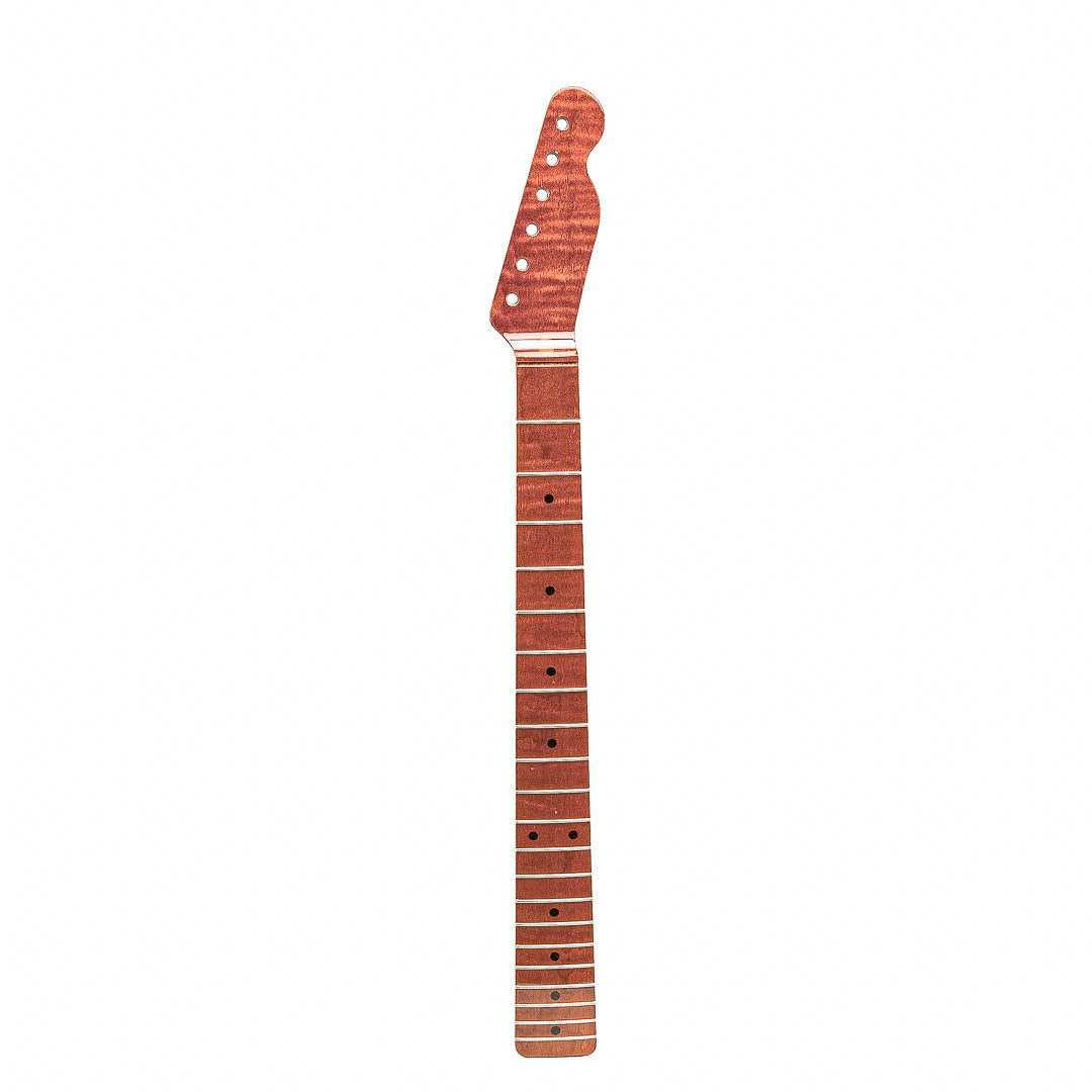 Allparts Select AAA+ Roasted Flame Maple VIN-MOD Compound Radius Tele Neck