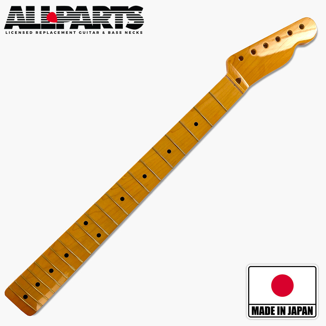 Tele Neck, Maple, V-Profile, Nitro Finish