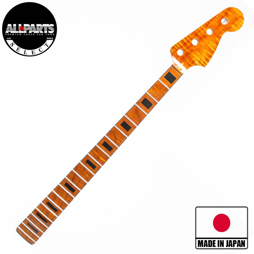 Allparts Select Tribute Series "Tom Sawyer" AAA+ Roasted Flame Maple Neck for Jazz Bass