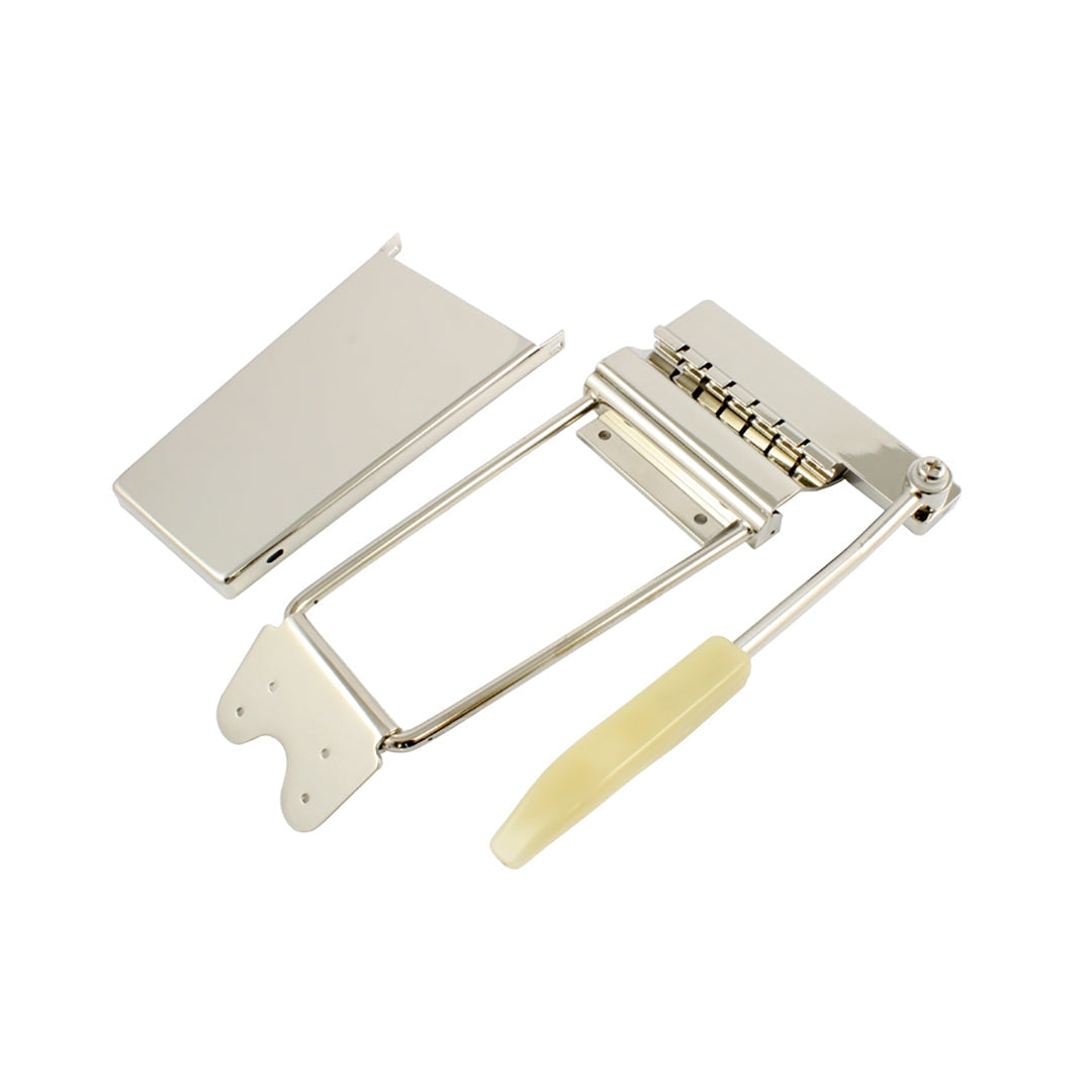 Long Gibson Style Vibrato Tailpiece, Nickel