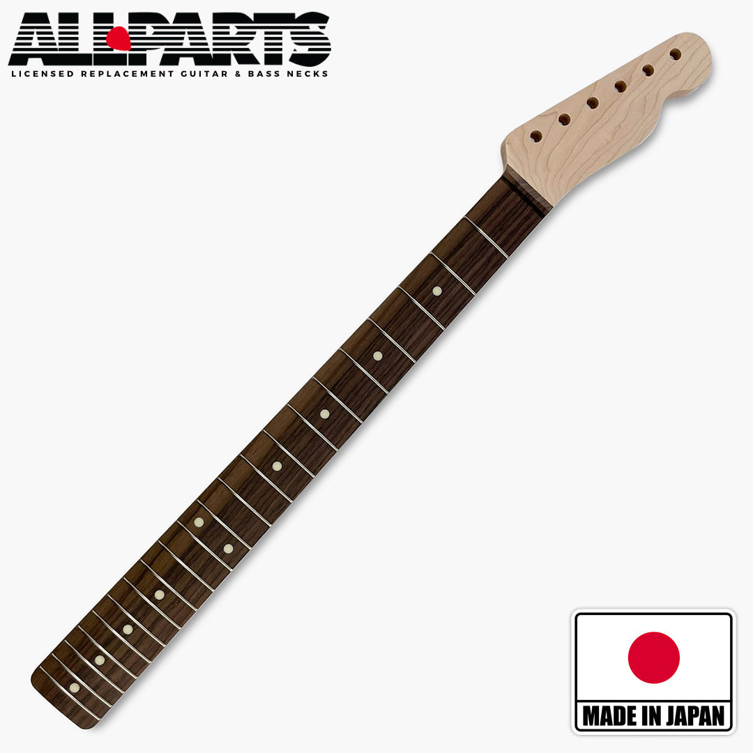 Tele Neck, Maple, Rosewood Fingerboard, Unfinished
