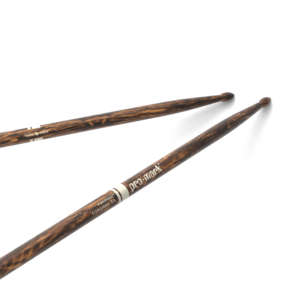 Promark Forward 5A Firegrain Drumsticks, Wood Tip
