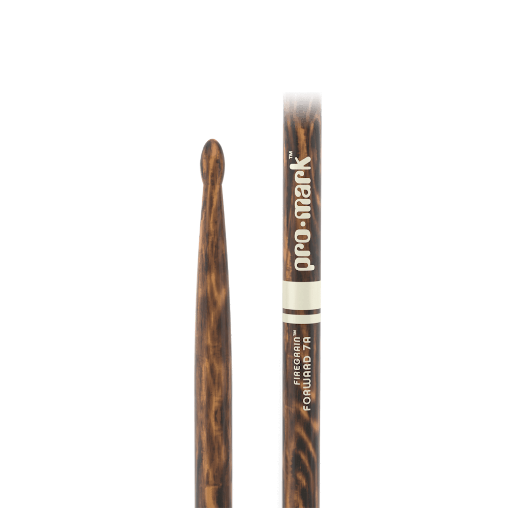 Promark Forward 7A Firegrain Drumsticks, Wood Tip