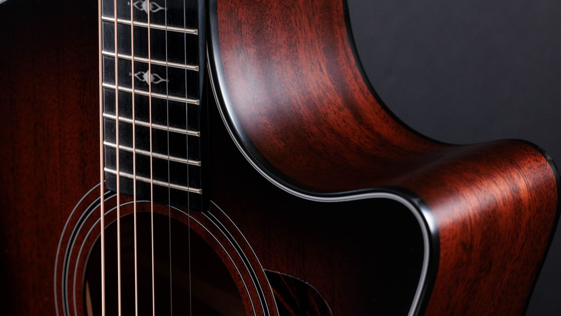 Taylor 324ce Grand Auditorium Acoustic/Electric Guitar, Shaded Edge Burst
