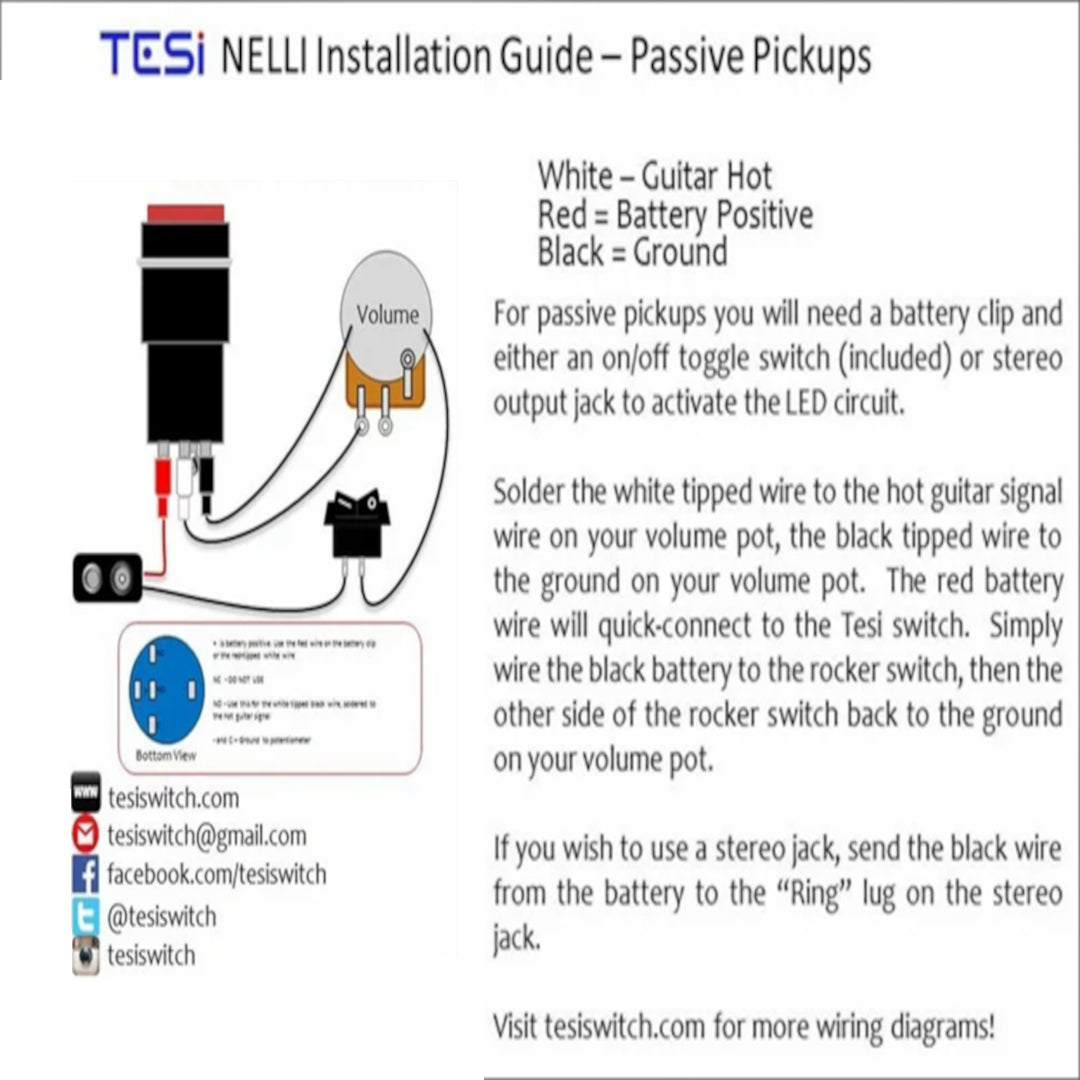 Tesi Switch EVH Style Momentary Kill Switch