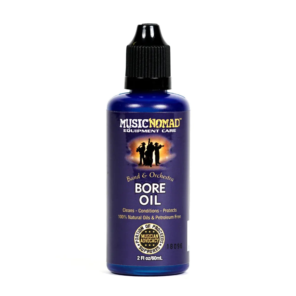 MusicNomad Bore Oil Cleaner/Conditioner for Wooden Bore Instruments, 2 oz.