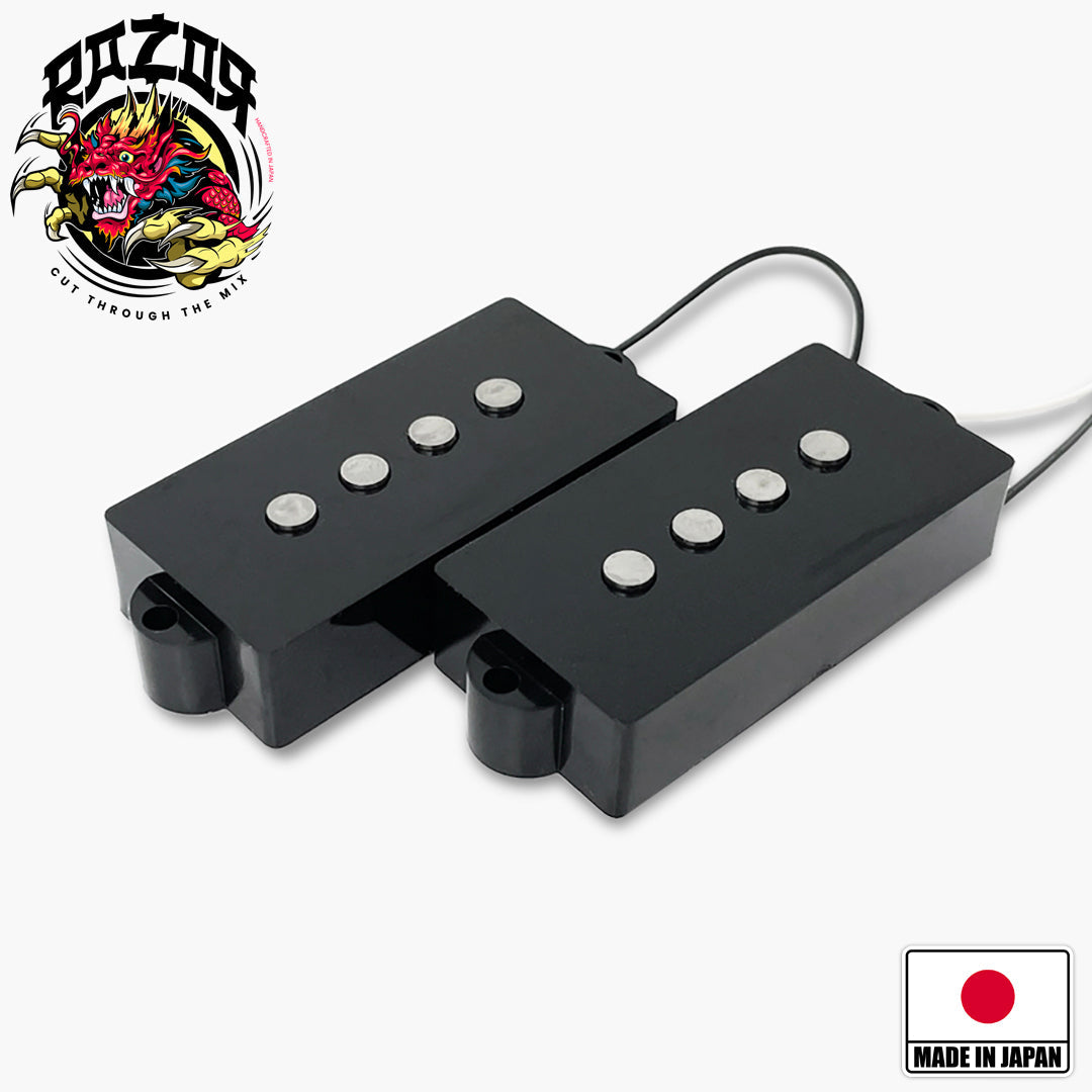 Razor Mangetsu Full Moon Pickup for Precision Bass, Black