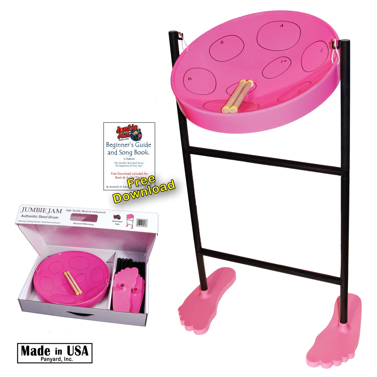 Panyard Jumbie Jam Steel Drum Kit w/ Tube Floor Stand