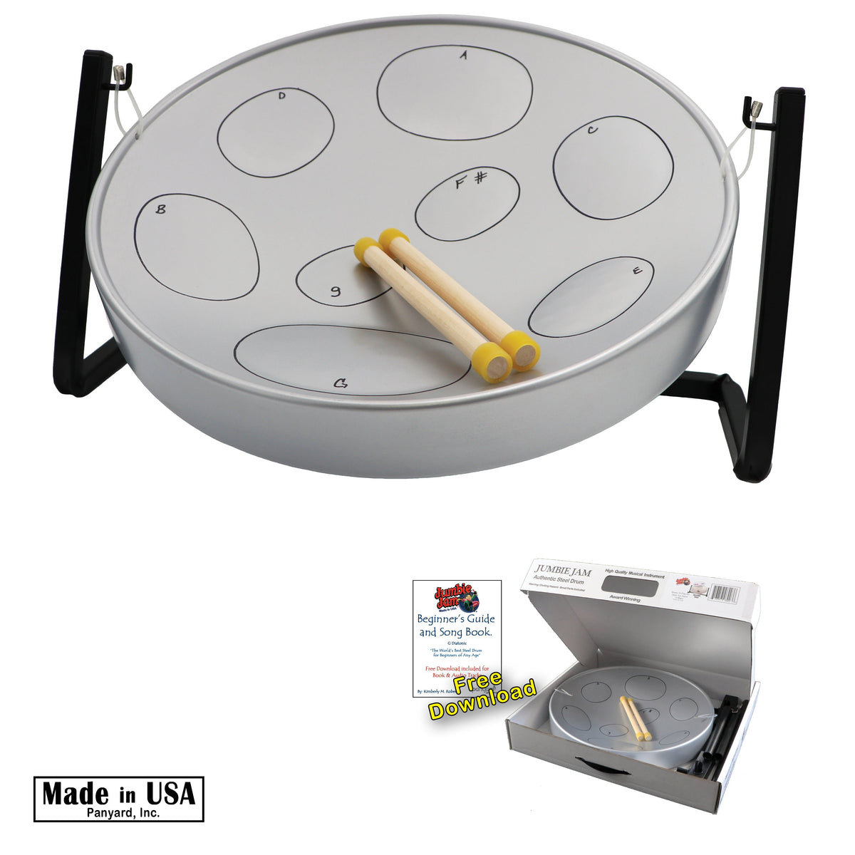 Panyard Jumbie Jam Steel Drum Kit w/ Table Top Stand