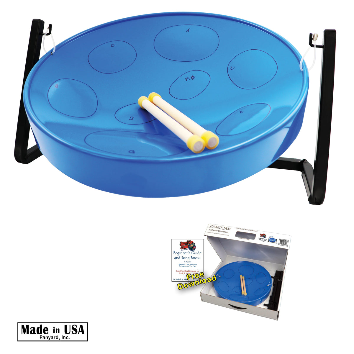 Panyard Jumbie Jam Steel Drum Kit w/ Table Top Stand