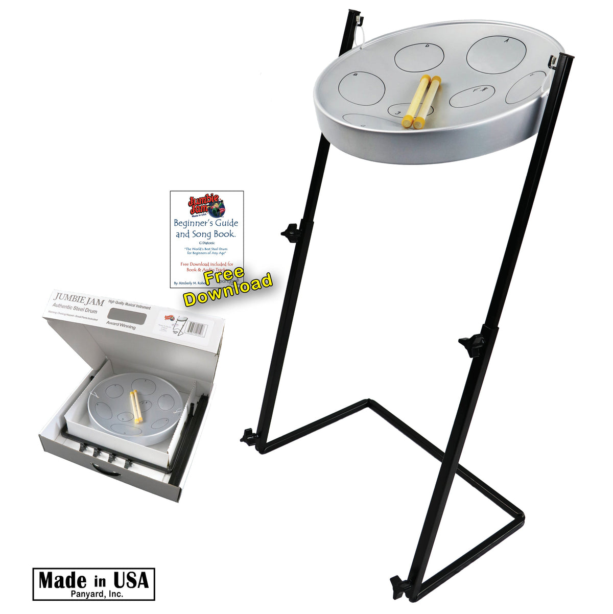 Panyard Jumbie Jam Steel Drum Kit w/ Z-Floor Stand