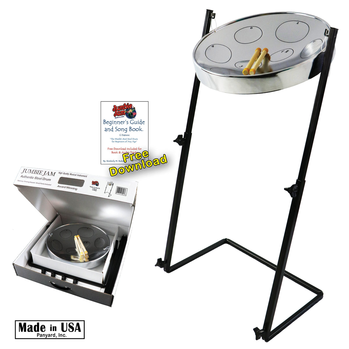 Panyard Jumbie Jam Steel Drum Kit w/ Z-Floor Stand