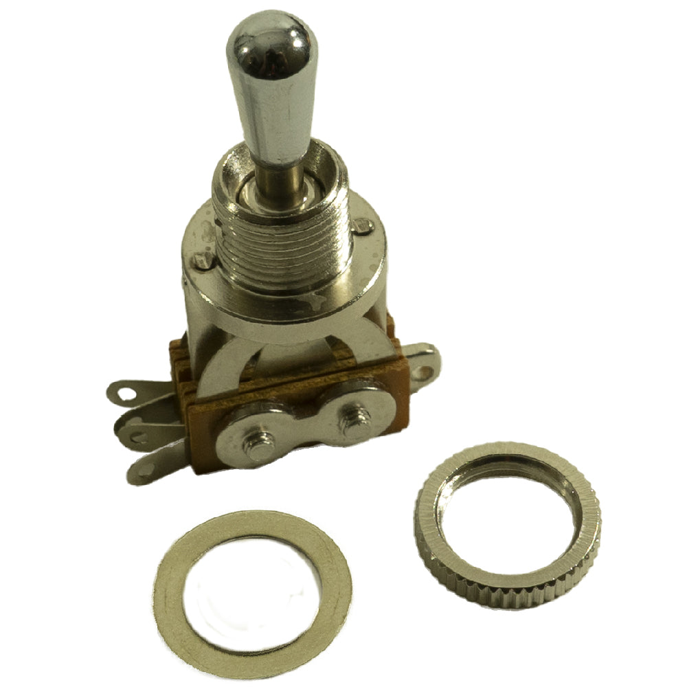 METRIC TOGGLE SWITCH FOR LES PAUL - CHROME METAL TIP