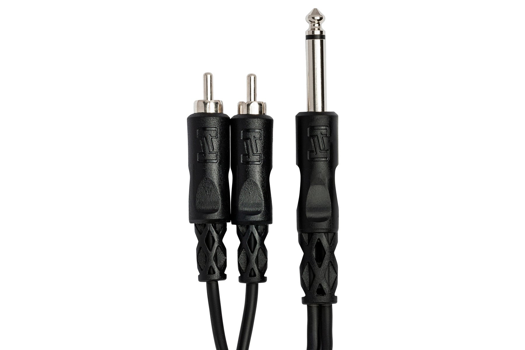 Hosa Y Cable, 1/4" TS to Dual RCA