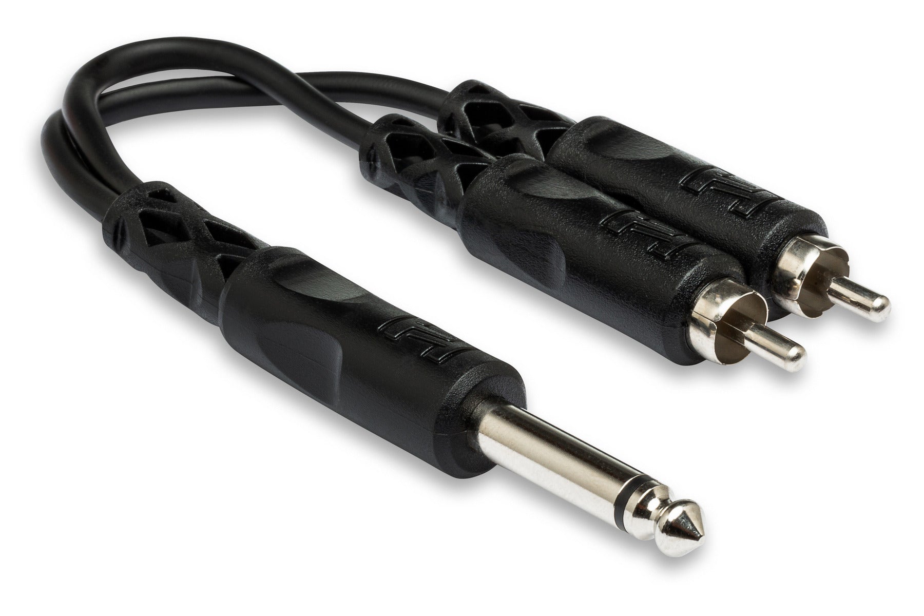 Hosa Y Cable, 1/4" TS to Dual RCA