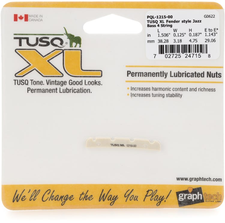 Graph Tech TUSQ XL Nut for Fender 4-String Jazz Bass, 1215-00