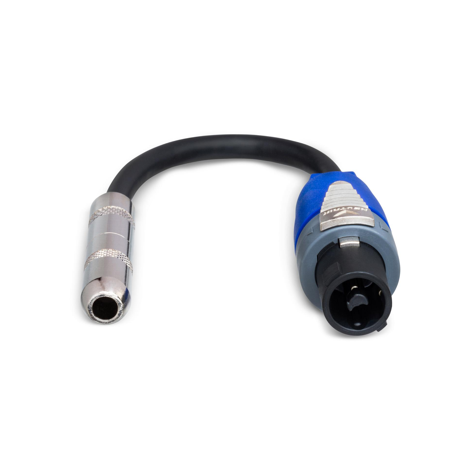 Hosa 1/4" TS to speakON Speaker Adapter, 6", 16 AWG