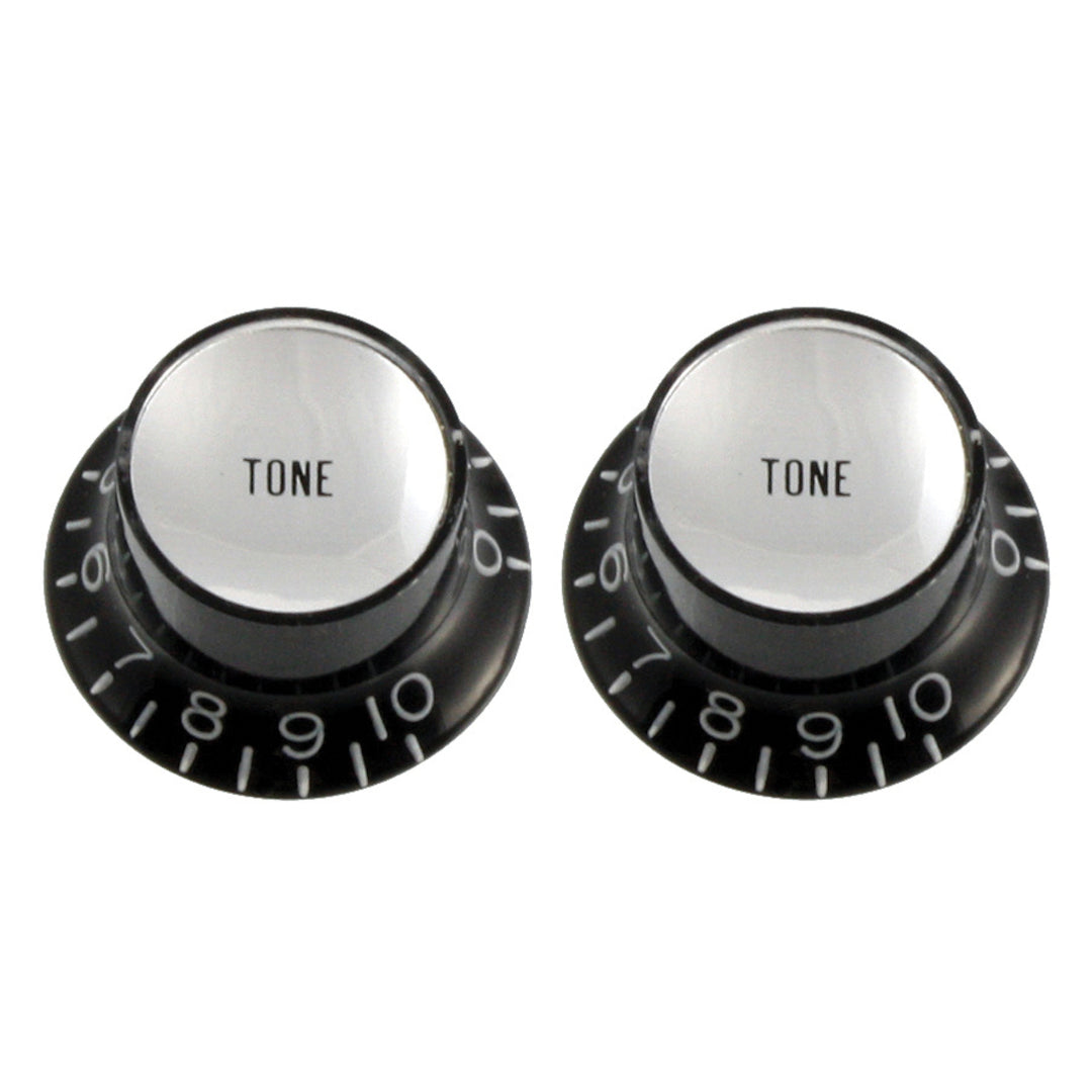 Tone Reflector Knobs (2) for Strat, Black