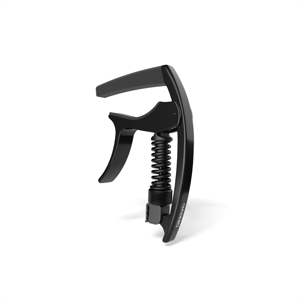 D'Addario Tri-Action Capo w/ Micrometer Tension, Black