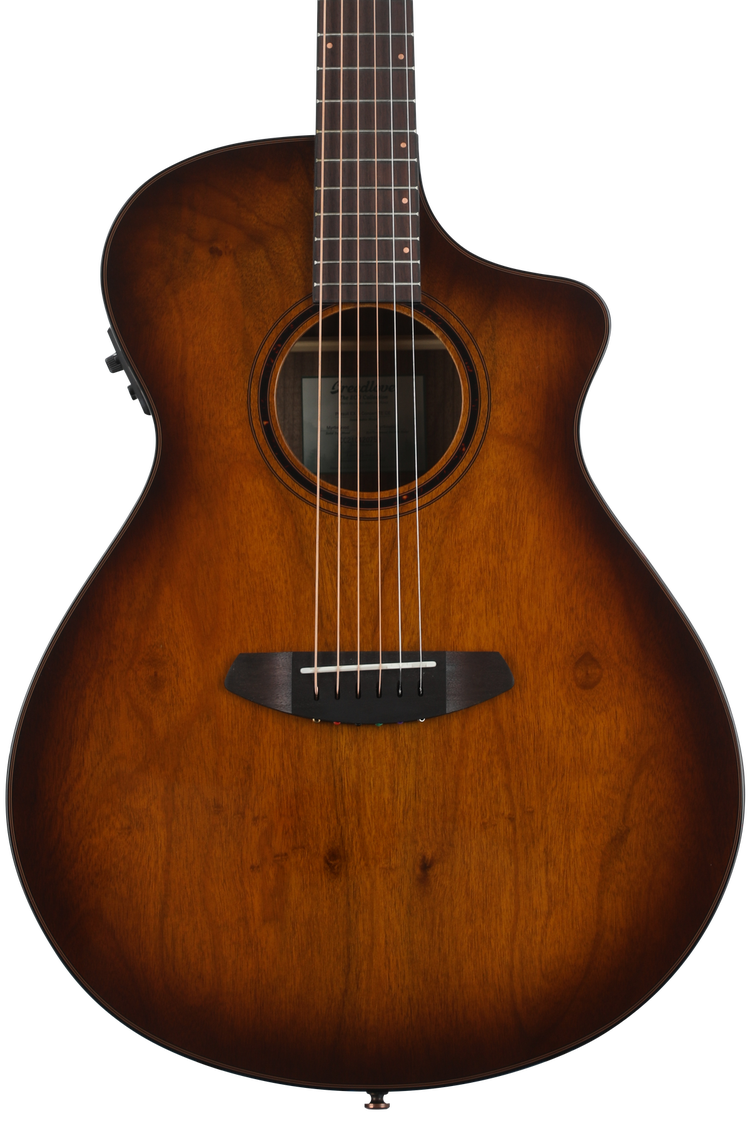 Breedlove Exotic S Concert Tigers Eye Myrtlewood Acoustic-Electric Guitar