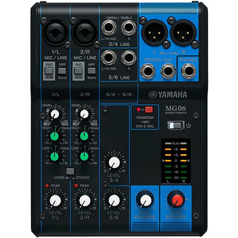 Yamaha MG06 6-Input Stereo Mixer