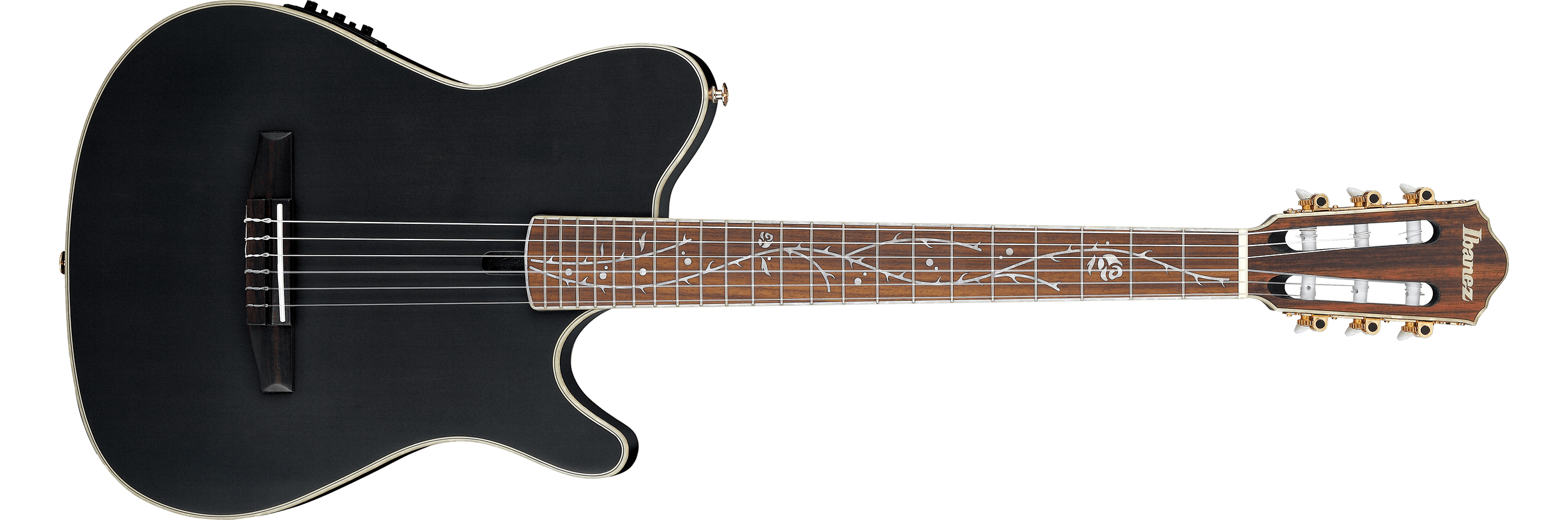 Ibanez Tim Henson Signature Acoustic/Electric Guitar, Transparent Black Flat