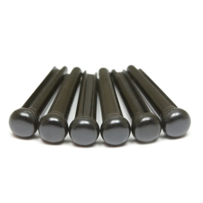 Graph Tech TUSQ Tradtional Bridge Pins Black / No Dot (6 Pcs)