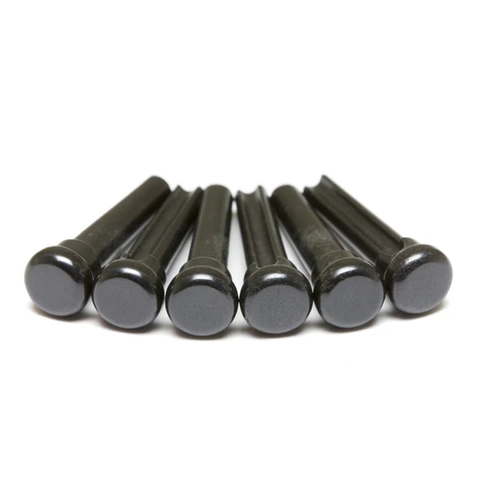 Graph Tech TUSQ Presentation Bridge Pins Black / Not Dot Dot (6 pcs)