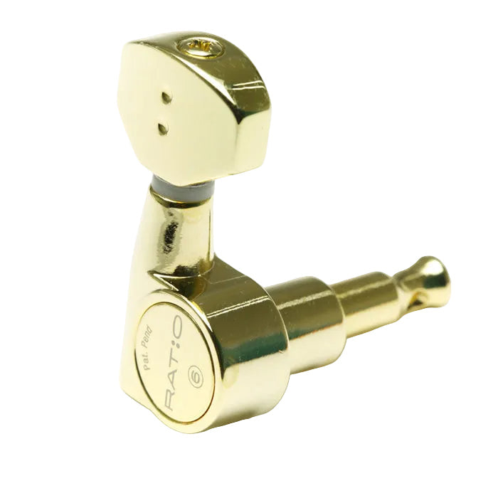 Graph Tech Ratio 6 In-Line Tuning Keys, 2-Pin, Mini Contemporary Style