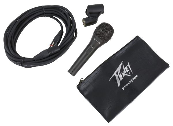 Peavey PVi 2 Dynamic Vocal Microphone, XLR Cable, Black