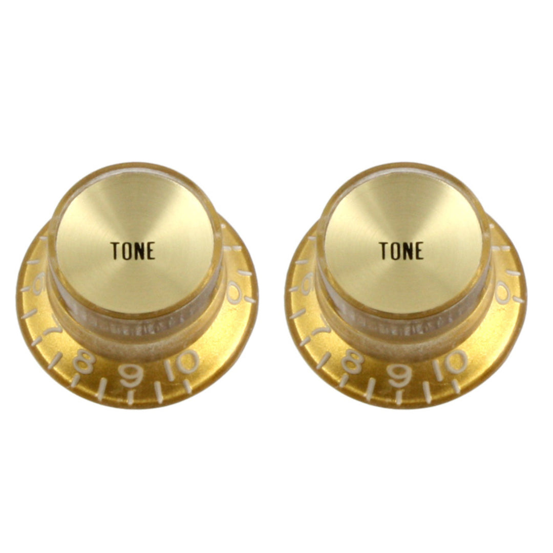 Tone Reflector Knobs (2) for Strat, Black