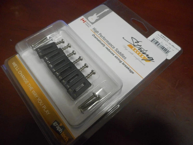 Graph Tech String Saver Saddle Strat & Tele Style Offset - Lefty (6 Pcs)