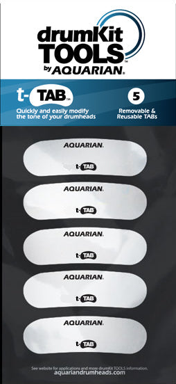 Aquarian Tone Tabs Drumhead Dampeners (5-Pack)