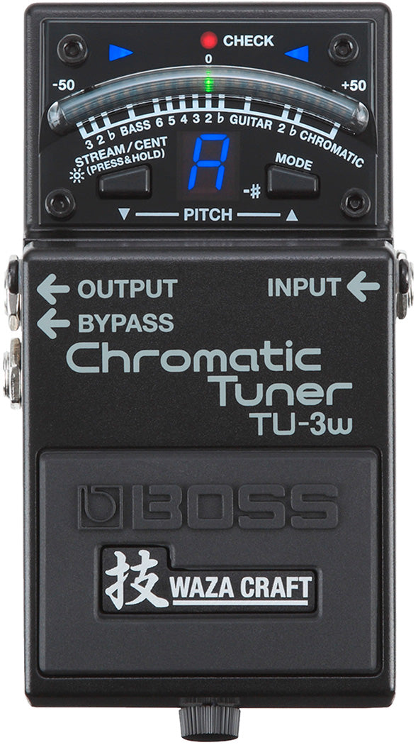 Boss TU-3W Chromatic Tuner Waza Craft Pedal